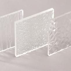 Acrylglas XT Tafel strukturiert farblos, Großformat 