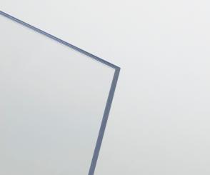 Hart PVC farblos mit Schutzfolie 