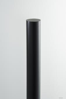 PE 1000 Rundstab schwarz, 2000 mm lang 
