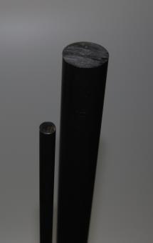 Polyamid 6.6 GF 30 Rundstab schwarz bis dia 100 mm / 3000 mm 