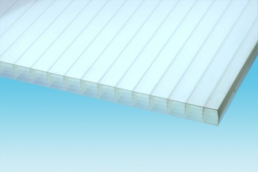 Plexiglas® Stegfünffachplatte S5P 32-32 Cool blue  Heatstop no drop, 1230 mm breit 